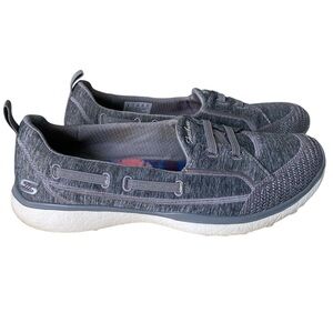 Women’s Gray Skechers Memory Foam Shoes